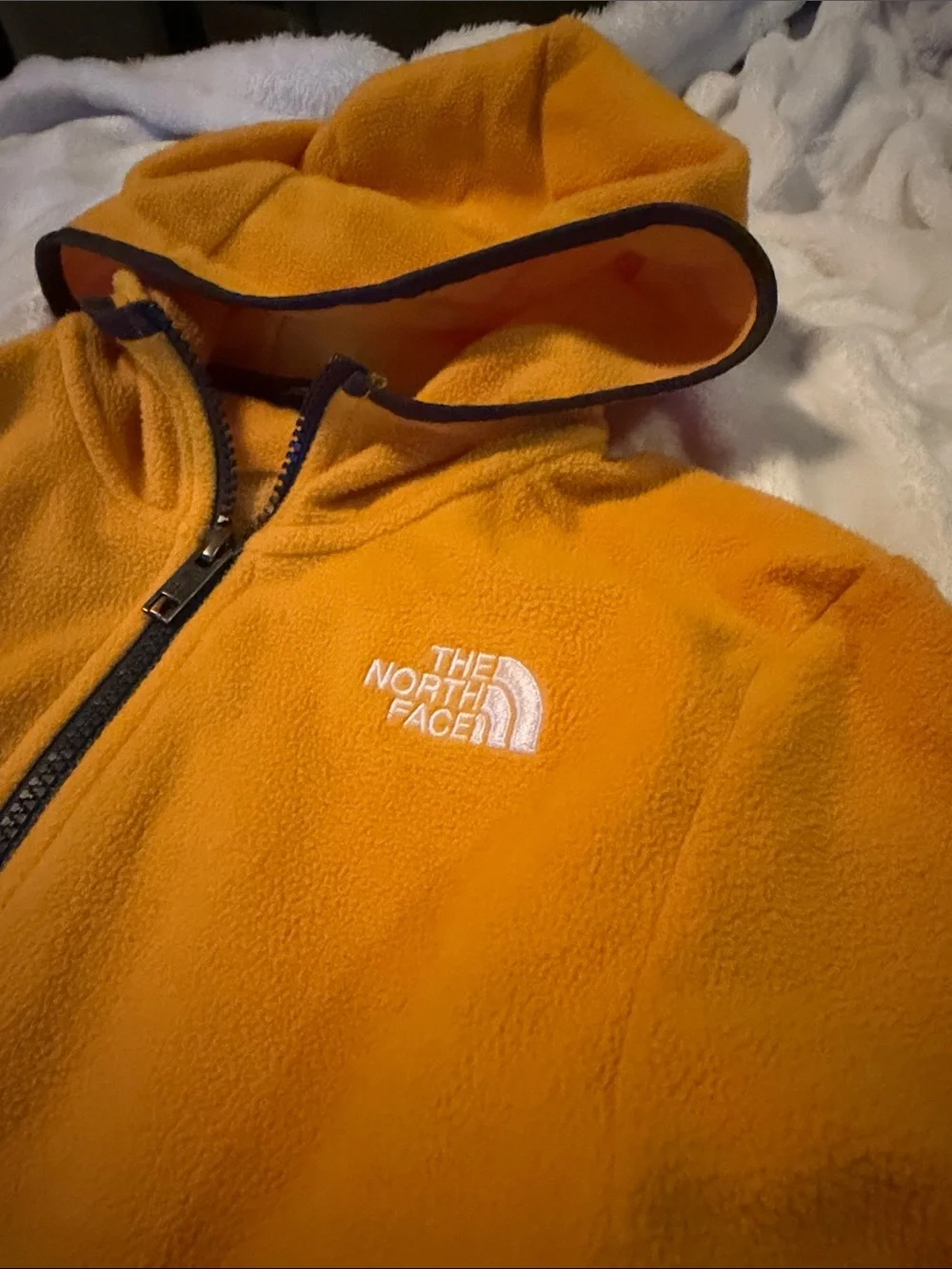 The North Face Kids Full‑Zip Fleece Hoodie Size 7/8